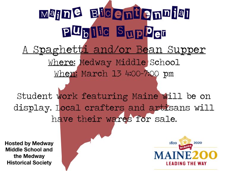 Maine's Bicentennial Public Supper